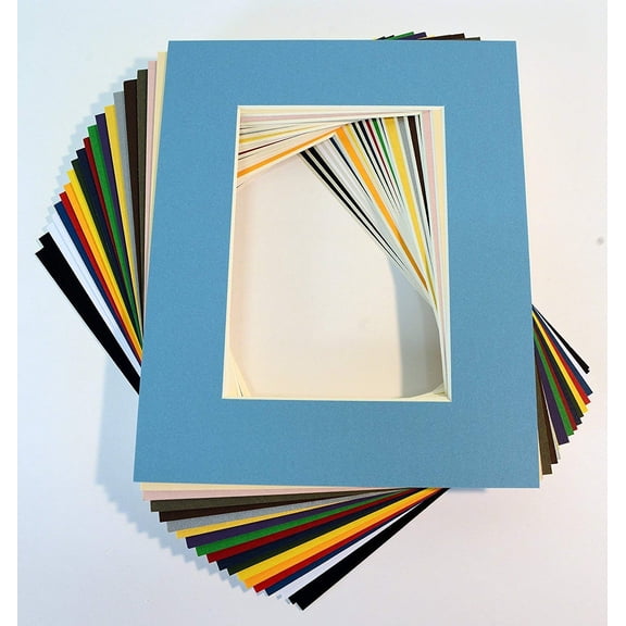 Picture Mats Quality 8x10, Acid Free, Bevel Cut 4.5x6.5, 20 Pieces, 20 Pack