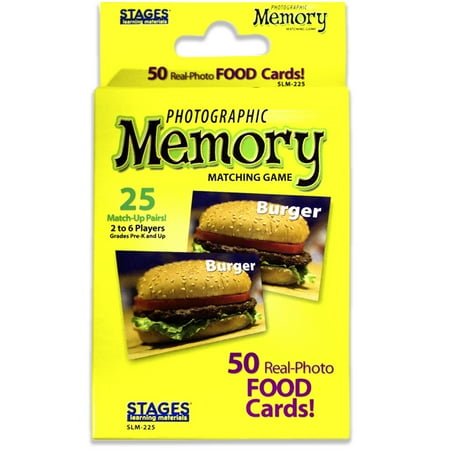 Picture Memory Foods Card Game Real Photo Concentration Game