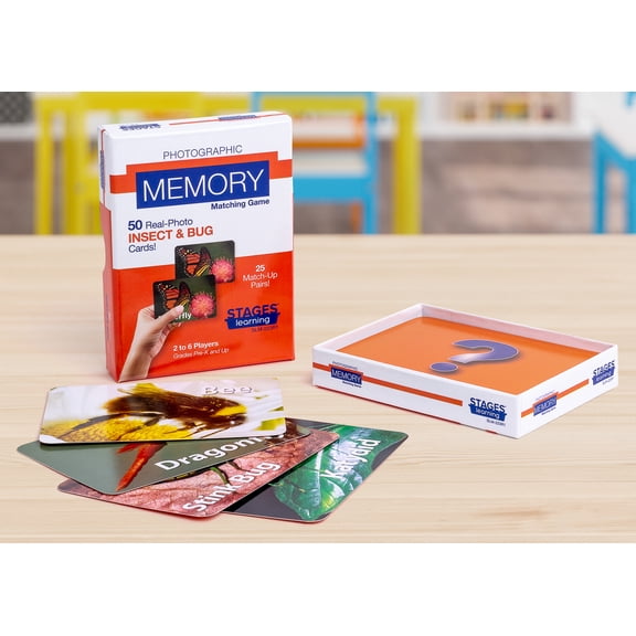 Picture Memory Insects & Bugs Card Game Real Photo Concentration Game