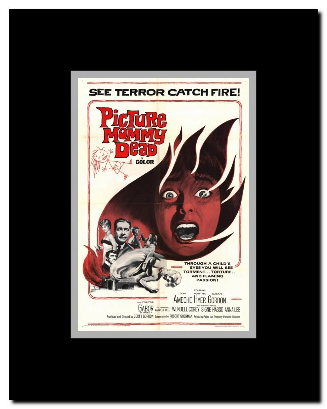 Picture Mommy Dead Framed Movie Poster