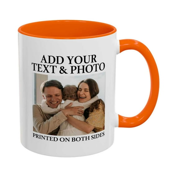 Picture Mug Custom Upload Photo Coffee Cup Unique DIY Printed For Loved Ones Ceramic Drinkware With Your Favorite Memory Glossy Finish