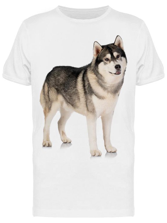 Picture Of A Big Siberian Husky T-Shirt Men -Image by Shutterstock Men T-Shirt, Male Medium