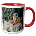 thumbnail image 1 of 3drose, Picture of Famous Cezanne Still Life Painting, 11oz Two-tone Red Mug, 1 of 6