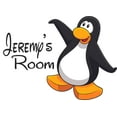 thumbnail image 1 of Picture of Penguin Penguins Happy Feet Customized Wall Decal - Custom Vinyl Wall Art - Personalized Name - Baby Girls Boys Kids Bedroom Wall Decal Room Decor Wall Stickers Decoration Size (20x40 inch), 1 of 1