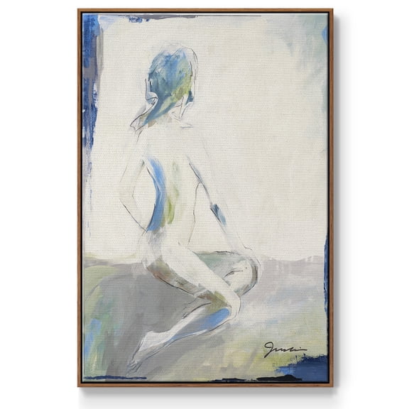 Picture Perfect Framed Premium Gallery Wrapped Canvas - Ready to Hang - 17 x 25 - Walnut Floating Frame
