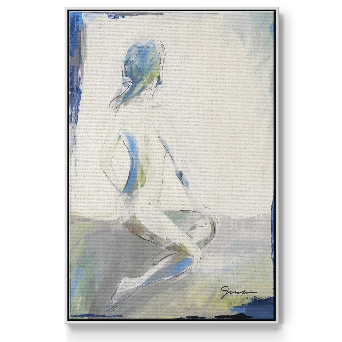 Picture Perfect Framed Premium Gallery Wrapped Canvas - Ready to Hang - 25 x 37 - White Floating Frame