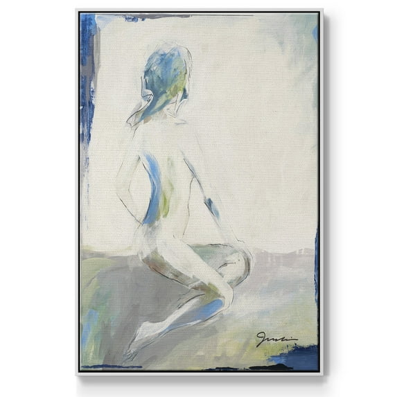 Picture Perfect Framed Premium Gallery Wrapped Canvas - Ready to Hang - 27 x 41 - White Floating Frame