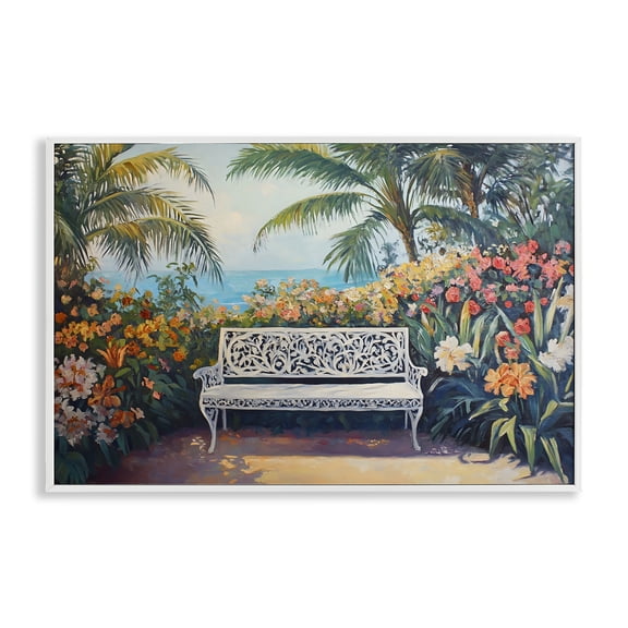 Stupell Industries Picture Perfect Tropics White Framed Giclee Art, design by Franklyn Gregory
