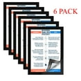 thumbnail image 1 of Picture/ Sign Holder Pockets with Adhesive Back, Magnetic Frames Display, 8.5 x 11.6 Inches, 6 Pack, 1 of 7