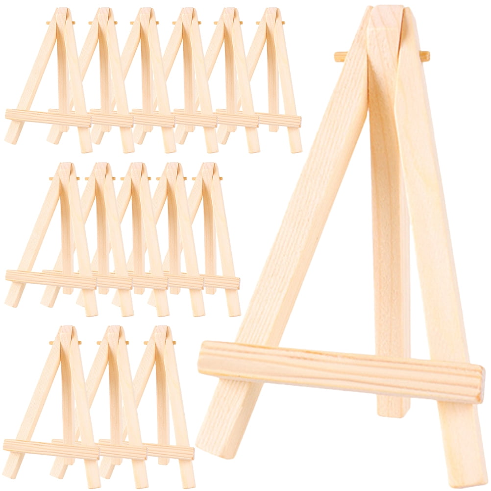 Picture Stands Small Easel Easels for Display Tabletop Wood Crafts Kids