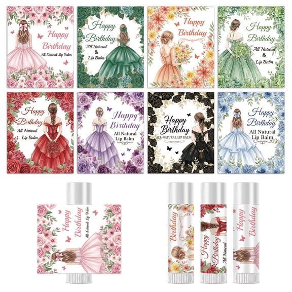 Picture Stickers for Lip Balm DIY Paper Stickers Labels Human 54x44mm 8pcs/sheet diy