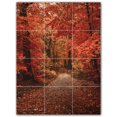 thumbnail image 1 of Picture-Tiles.com: Autumn Ceramic Tile Wall Mural WAL500013-34XL. 36"W x 48"H using (12) 12" x 12" Ceramic Tiles-Satin Finish, 1 of 3