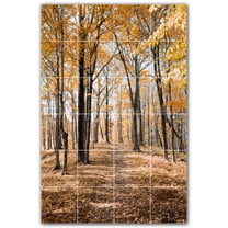 Picture-Tiles.com: Autumn Ceramic Tile Wall Mural WAL500015-46M. 24"W x 36"H using (24) 6" x 6" Ceramic Tiles-Satin Finish