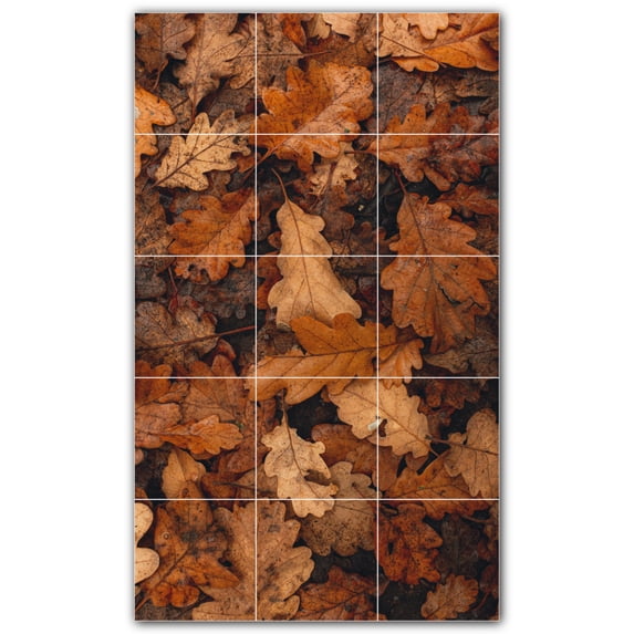 Picture-Tiles.com: Autumn Ceramic Tile Wall Mural WAL500024-35M. 18"W x 30"H using (15) 6" x 6" Ceramic Tiles-Satin Finish