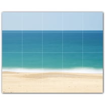 Picture-Tiles.com: Beach Ceramic Tile Wall Mural WAL500069-54XL. 60"W x 48"H using (20) 12" x 12" Ceramic Tiles-Satin Finish