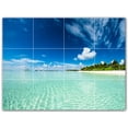 thumbnail image 1 of Picture-Tiles.com: Beach Ceramic Tile Wall Mural WAL500082-43M. 24"W x 18"H using (12) 6" x 6" Ceramic Tiles-Satin Finish, 1 of 3