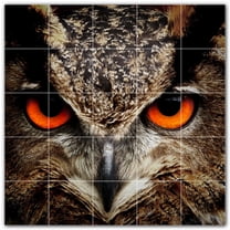 Picture-Tiles.com: Bird Ceramic Tile Wall Mural WAL500200-55XL. 60"W x 60"H using (25) 12" x 12" Ceramic Tiles-Satin Finish