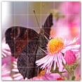 thumbnail image 1 of Picture-Tiles.com: Butterfly Ceramic Tile Wall Mural WAL500286-66XL. 72"W x 72"H using (36) 12" x 12" Ceramic Tiles-Satin Finish, 1 of 3