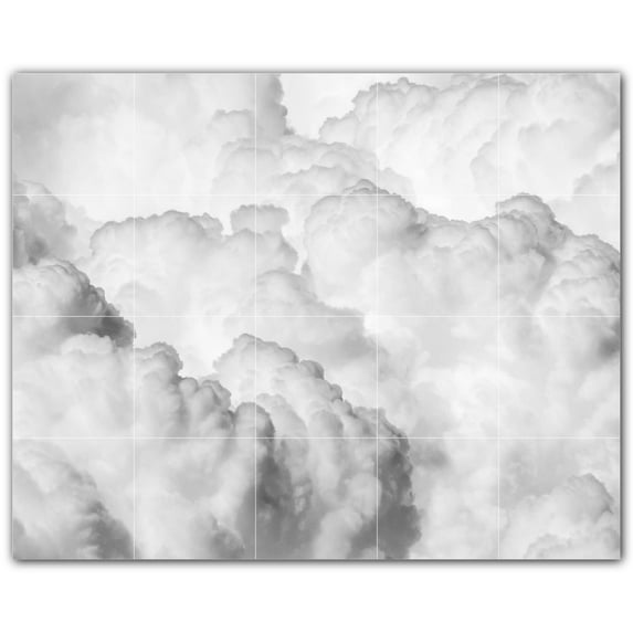 Picture-Tiles.com: Clouds Ceramic Tile Wall Mural WAL500386-54XL. 60"W x 48"H using (20) 12" x 12" Ceramic Tiles-Satin Finish