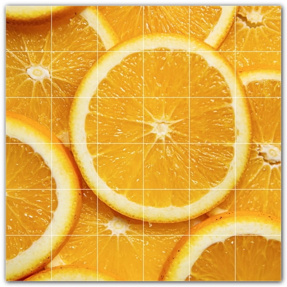 Picture-Tiles.com: Fruit Ceramic Tile Wall Mural WAL500717-66XL. 72"W x 72"H using (36) 12" x 12" Ceramic Tiles-Satin Finish