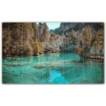 Picture-Tiles.com: Lakes Ceramic Tile Wall Mural WAL500808-53S. 21.25"W x 12.75"H using (15) 4.25" x 4.25" Ceramic Tiles-Satin Finish