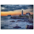 thumbnail image 1 of Picture-Tiles.com: Lighthouse Ceramic Tile Wall Mural WAL500831-43M. 24"W x 18"H using (12) 6" x 6" Ceramic Tiles-Satin Finish, 1 of 3