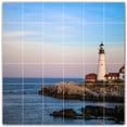 thumbnail image 1 of Picture-Tiles.com: Lighthouse Ceramic Tile Wall Mural WAL500833-66M. 36"W x 36"H using (36) 6" x 6" Ceramic Tiles-Satin Finish, 1 of 3