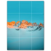 Picture-Tiles.com Mountains Ceramic Tile Wall Mural WAL500859-34L. 24"W x 32"H using 12 8" x 8" Ceramic Tiles-Satin Finish