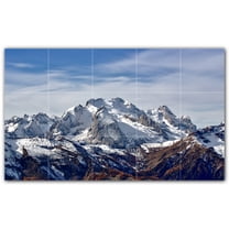 Picture-Tiles.com: Mountains Ceramic Tile Wall Mural WAL500871-53S. 21.25"W x 12.75"H using (15) 4.25" x 4.25" Ceramic Tiles-Satin Finish