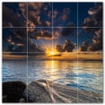 thumbnail image 1 of Picture-Tiles.com: Sunset Ceramic Tile Wall Mural WAL500968-44L. 32"W x 32"H using (16) 8" x 8" Ceramic Tiles-Satin Finish, 1 of 3