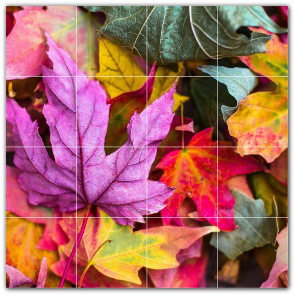 Picture-Tiles.com: Trees Ceramic Tile Wall Mural WAL501011-44S. 17"W x 17"H using (16) 4.25" x 4.25" Ceramic Tiles-Satin Finish