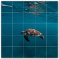 thumbnail image 1 of Picture-Tiles.com: Turtle Ceramic Tile Wall Mural WAL501078-55L. 40"W x 40"H using (25) 8" x 8" Ceramic Tiles-Satin Finish, 1 of 3