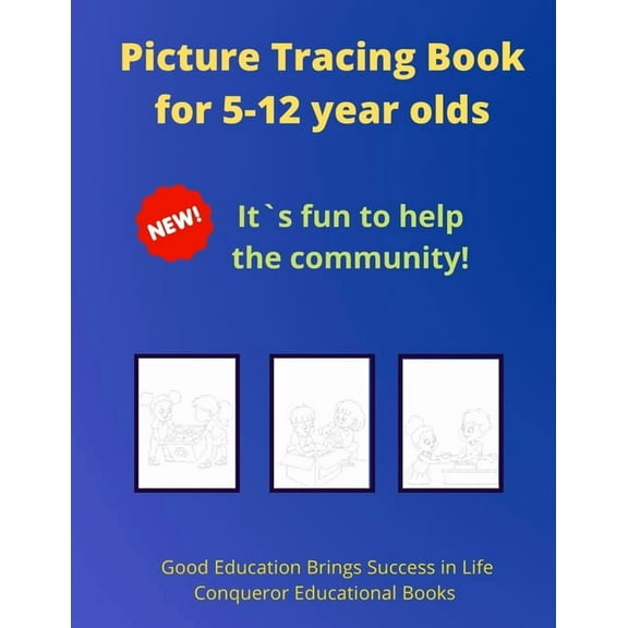 Picture Tracing Book for 5-12 year olds: 30 Pages of High Quality Tracing Images for Kids (Paperback) by Janggikor Wigger