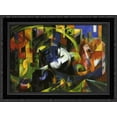 thumbnail image 1 of Picture with Cattle 24x20 Black Ornate Wood Framed Canvas Art by Marc, Franz, 1 of 2
