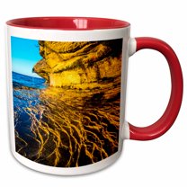 3drose, Pictured Rocks National Lakeshore on Upper Peninsula, Michigan, 11oz Two-tone Red Mug