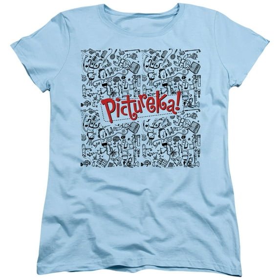Pictureka Line Work S/S Women's T-Shirt Light Blue