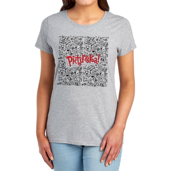 Pictureka Line Work Women's T Shirt, Athletic Heather, Small