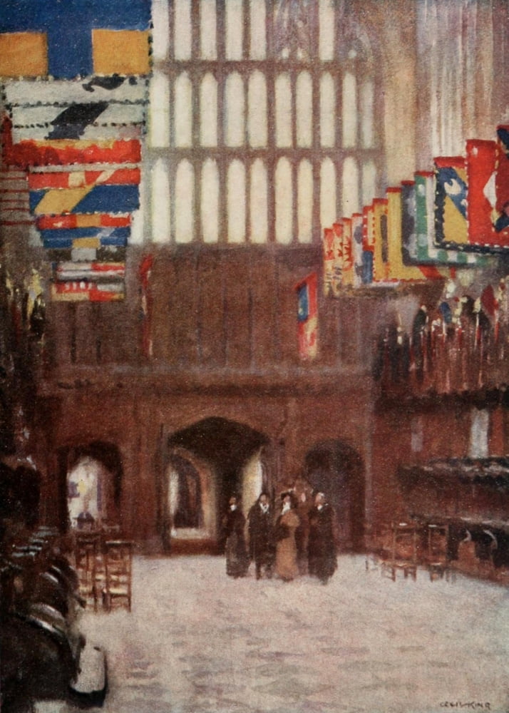 Pictures of London 1919 Henry VIIs Chapel Westminster Abbey Canvas Art - Cecil King (24 x 36)