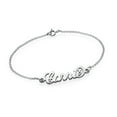 thumbnail image 1 of PicturesOnGold.com Exclusive Personalized Name Anklet - Any Name Available Custom Name Anklet in Silver & Gold (Sterling Silver - 9 Inch), 1 of 9