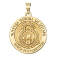 thumbnail image 1 of PicturesOnGold.com Nuestra Senora De Suyapa Medal Female Adult - 2/3" Dime, Solid 14K Yellow Gold, 1 of 2