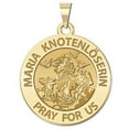 thumbnail image 1 of PicturesOnGold.com Our Lady Undoer of Knots (German) Religious Medal - 3/4 in Size of a Nickel -Solid 14K White Gold, 1 of 2