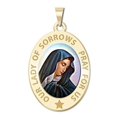 thumbnail image 1 of PicturesOnGold.com Our Lady of Sorrows Religious Medal Oval Color - 3/4 Inch X 1 Inch in Solid 14K Yellow Gold, 1 of 1