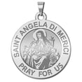 thumbnail image 1 of PicturesOnGold.com Saint Angela Di Merici Religious Medal Female Adult - 2/3 inch Sterling Silver, 1 of 8