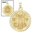 thumbnail image 1 of PicturesOnGold.com Saint Benedict Religious Medal Female Adult - 3/4″ Nickel-14K Yellow Gold, 1 of 8