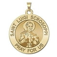 thumbnail image 1 of PicturesOnGold.com Saint Luigi Scrosoppi Religious Medal Female Adult Necklace Pendants - 2/3″ Size of Dime, Solid 14K Yellow Gold, 1 of 7
