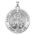 thumbnail image 1 of PicturesOnGold.com Saint Luigi Scrosoppi Religious Medal Female Adult Necklace Pendants - 3/4″ Size of a Nickel, Sterling Silver, 1 of 7