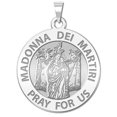 thumbnail image 1 of PicturesOnGold.com Saint Madonna Dei Martiri Religious Medal - 1 Inch X 1 Inch -Solid 14K White Gold, 1 of 1