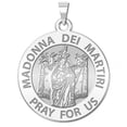 thumbnail image 1 of PicturesOnGold.com Saint Madonna Dei Martiri Religious Medal Pandant - 1 inch x 1 inch - Sterling Silver, 1 of 3