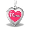 thumbnail image 1 of PicturesOnGold.com Sterling Silver Mothers Day Mom Heart Heart Locket - 3/4 Inch X 3/4 Inch, 1 of 1
