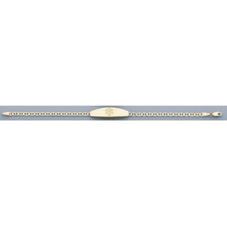 Picturesongold.Com 14K Yellow Gold Anchor Link Medical Id Bracelet - 7 Inches